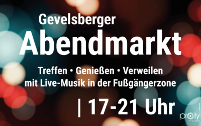 Abendmarkt Gevelsberg startet am 29. April